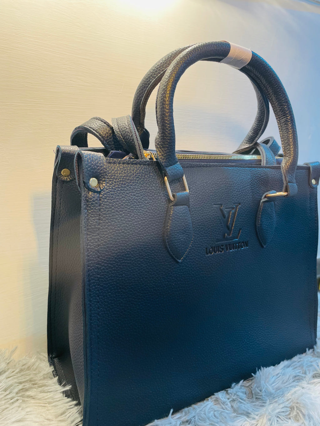 Timeless Elegance Black Tote – LV Inspired