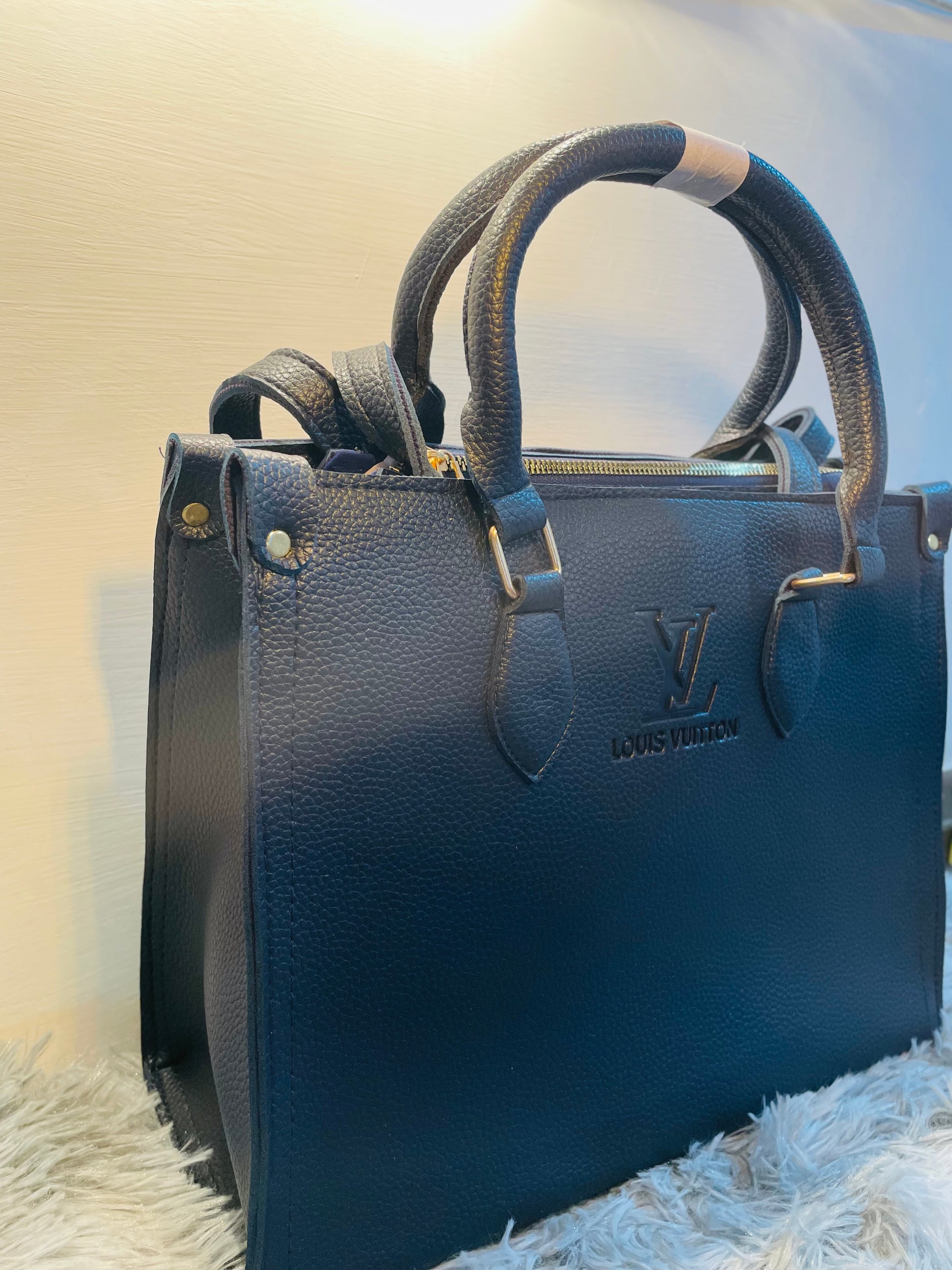 Timeless Elegance Black Tote – LV Inspired